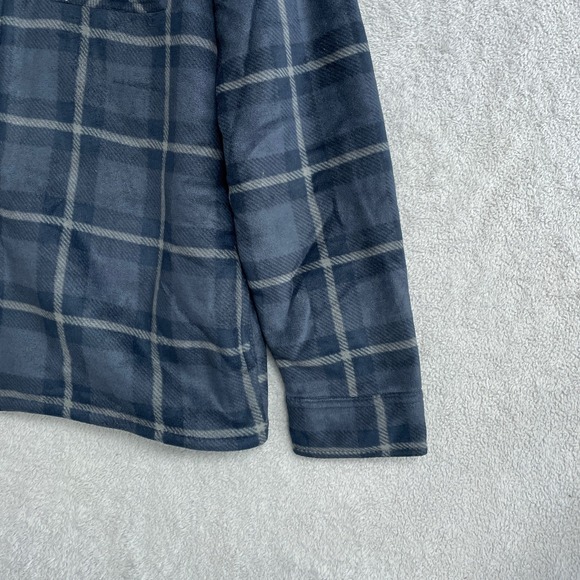 NEW Voyager Men's XL Plaid Fleece Lined Sherpa Zip Up Shirt Jacket - Picture 7 of 9